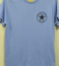 T-Shirt Short Slv  Full Back Scrn Prnt Carolina Blue