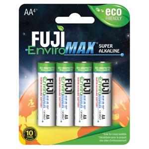BATTERIES SUPER ALKALINE AA 4 PACK FUJI